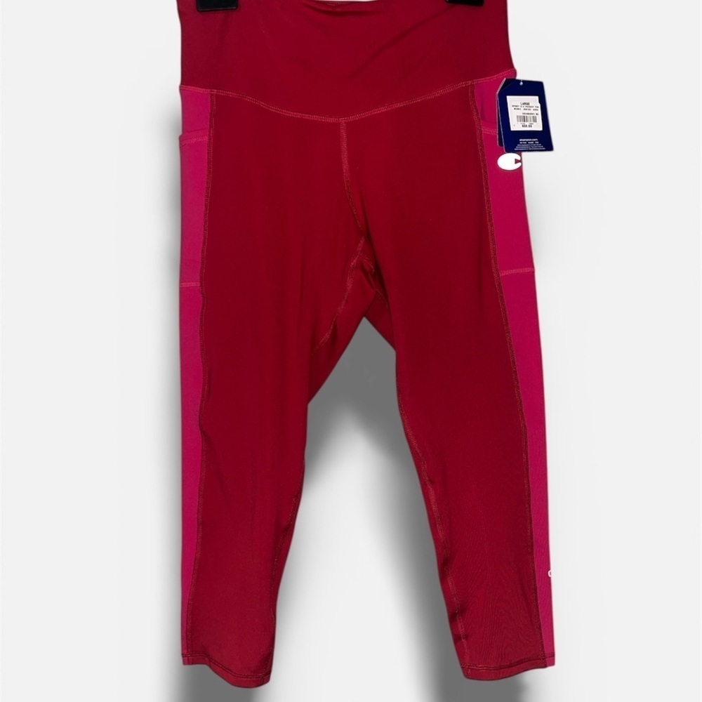 Champion Vibrant Pink & Red Leggings